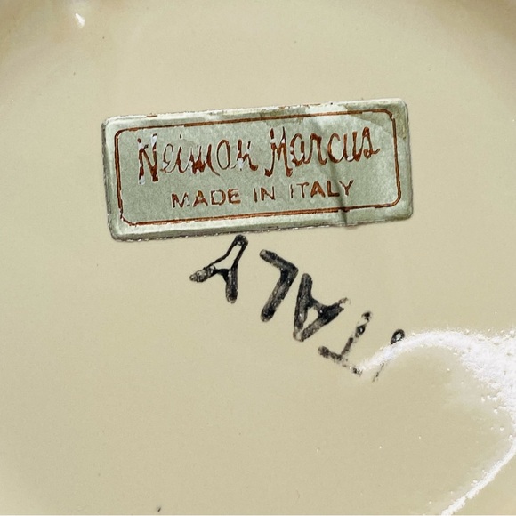 Neiman Marcus Pottery Oversized Mug/Coffee Cup Floral Made Italy French Country - Picture 9 of 11